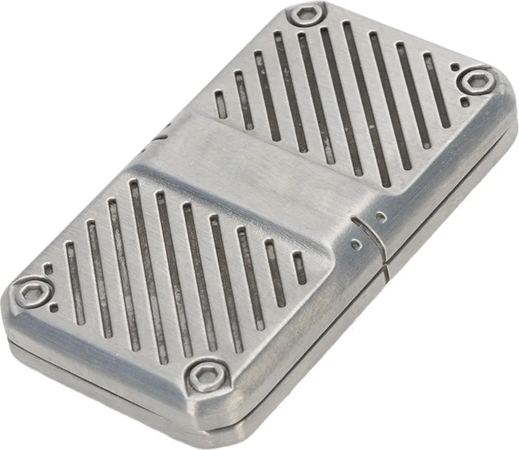 Mechanical Push Slider Argento EDC - Riduzione Stress Design Hi-Tech