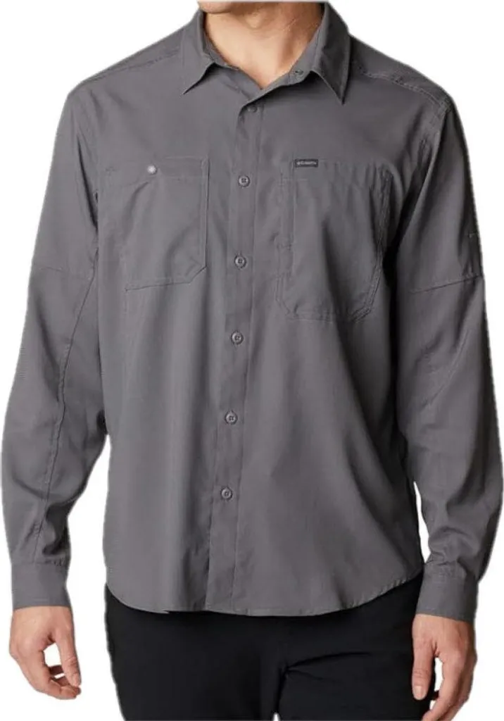 Chemise de randonnée à manches longues Columbia pour homme gris en L