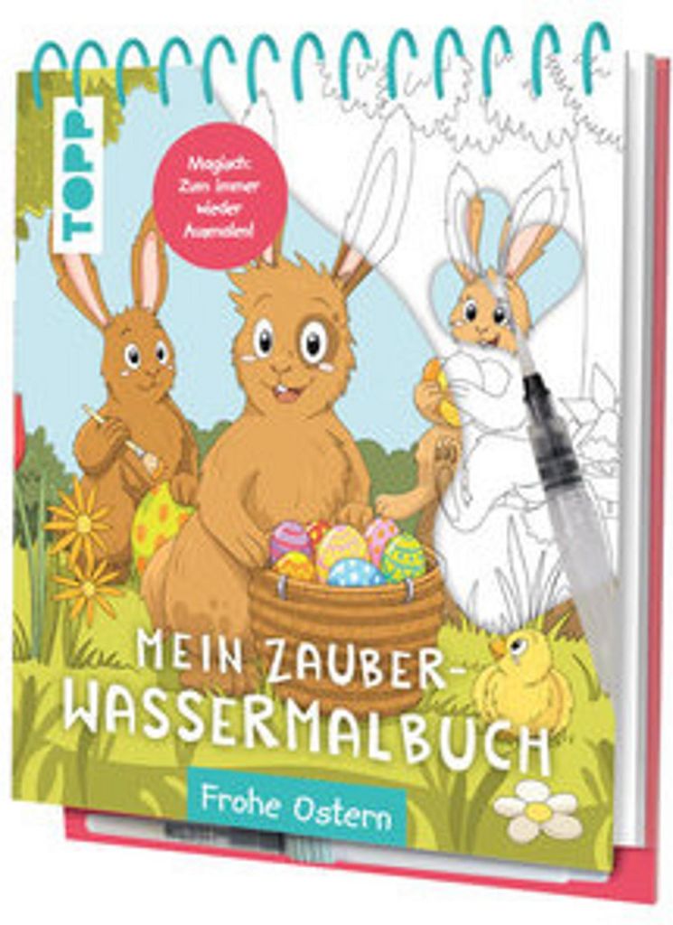 Mein Zauber-Wassermalbuch Frohe Ostern