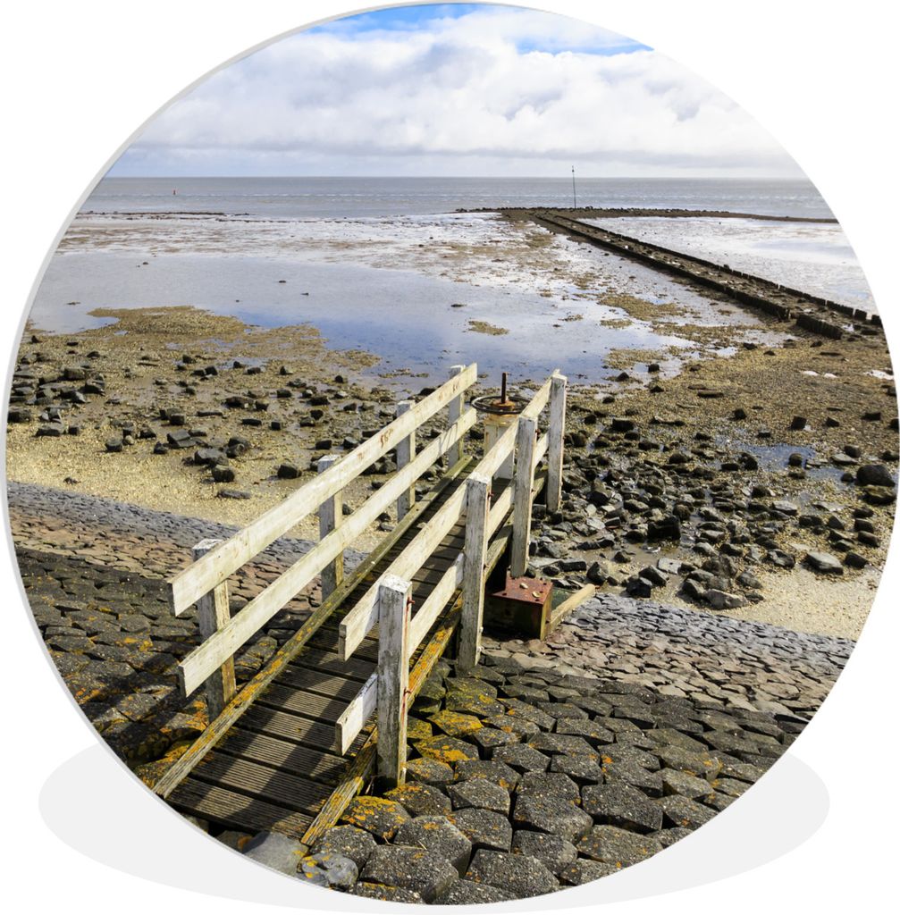 MuchoWow Rundes Wandbild - Runde Bilder Aufwachen auf Vlieland Ø 60 cm Kreis Wanddekoration Kunststoff - Wandkreis - Wandschmuck - Wand Kreis - ...