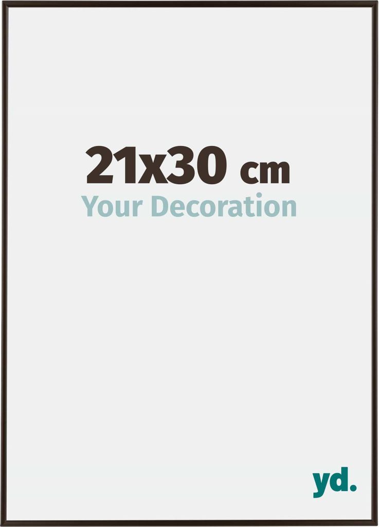 Bilderrahmen, 21x30 cm, Antrazit, Kunststoff, Evry