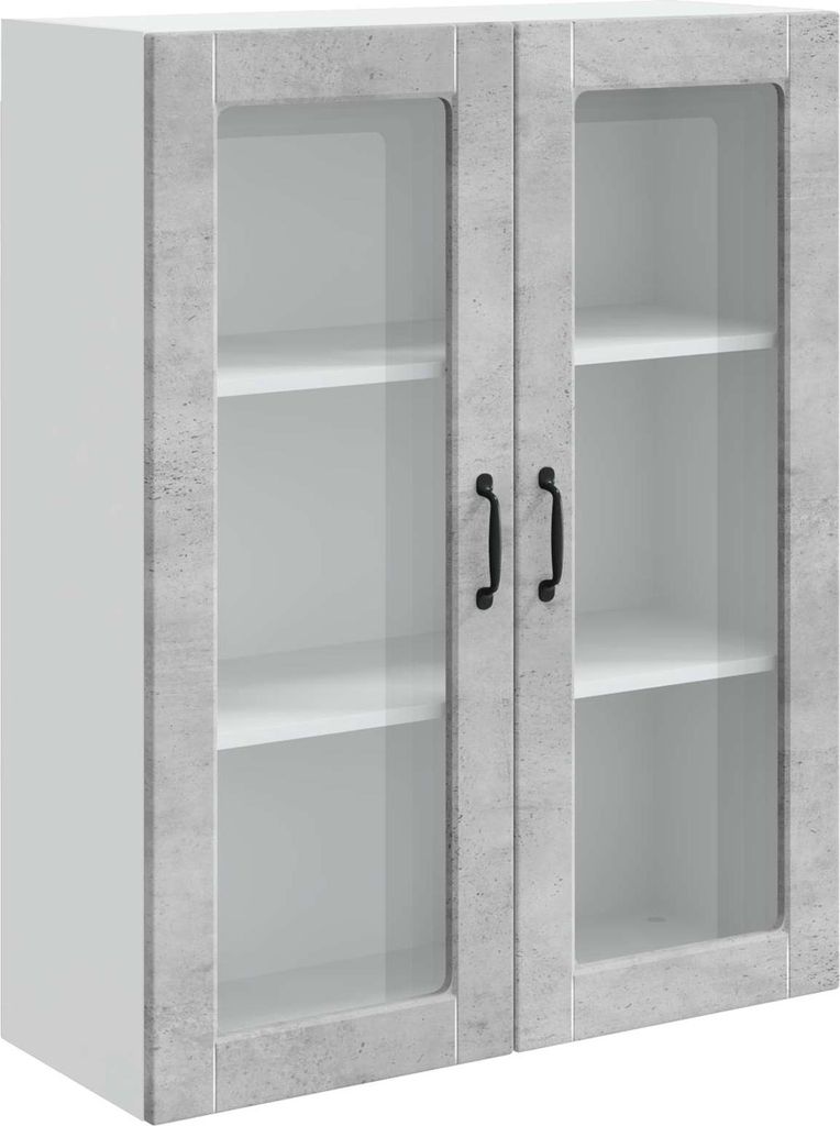 Küchenschrank Kalmar Beton Grau 80 x 31 x 100 cm Holzwerkstoff