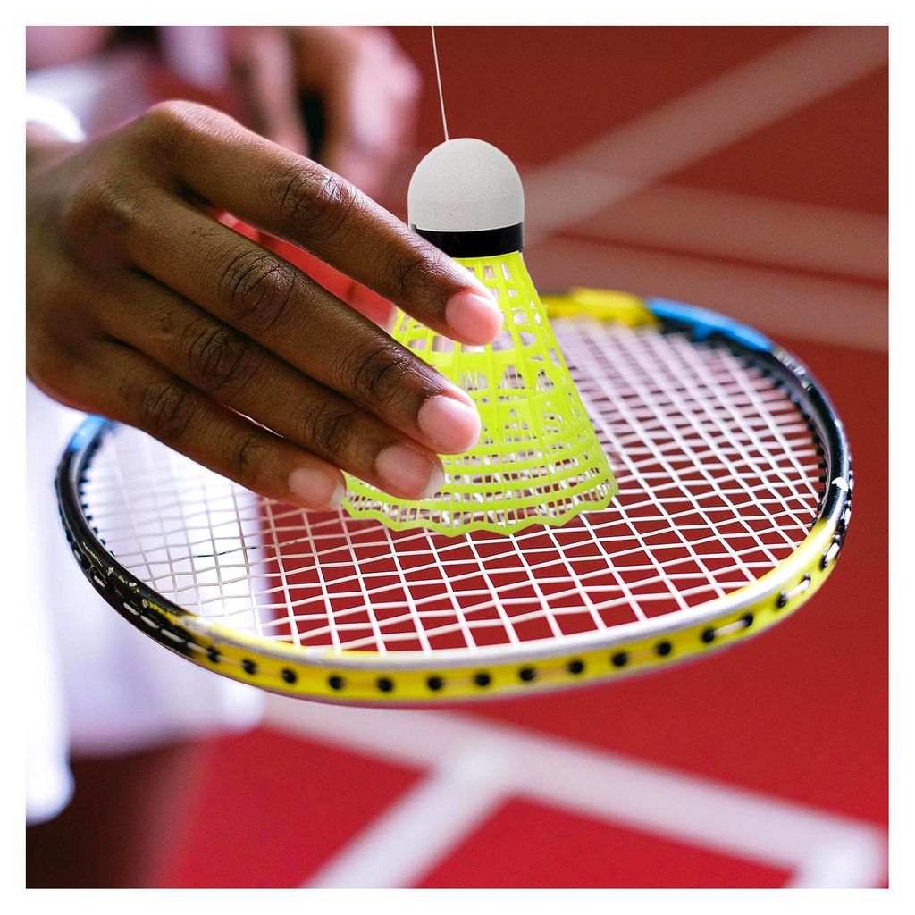 Rückprall-Badmintonball mit elastischem Seil - Selbsttrainingsgerät für Einzelspieler, tragbares Trainingsset für Hallen- und Schnelligkeitstra...