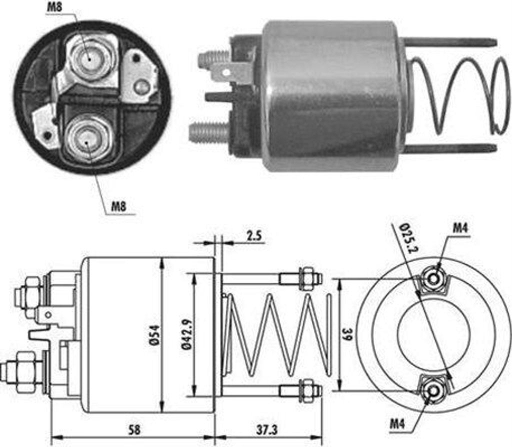 MAGNETI MARELLI 940113050382 Magnetschalter für Starter/Anlasser