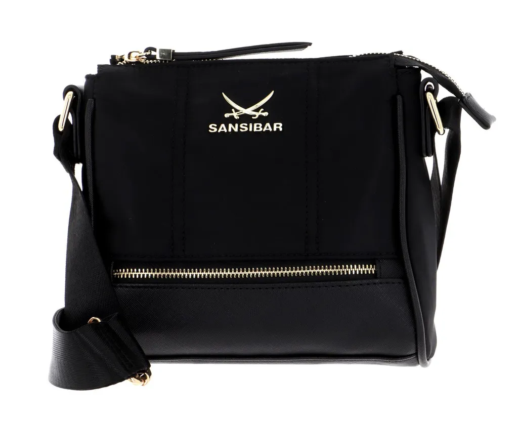 Sac Bandoulière Sansibar Noir Idéal pour le Travail et les Sorties