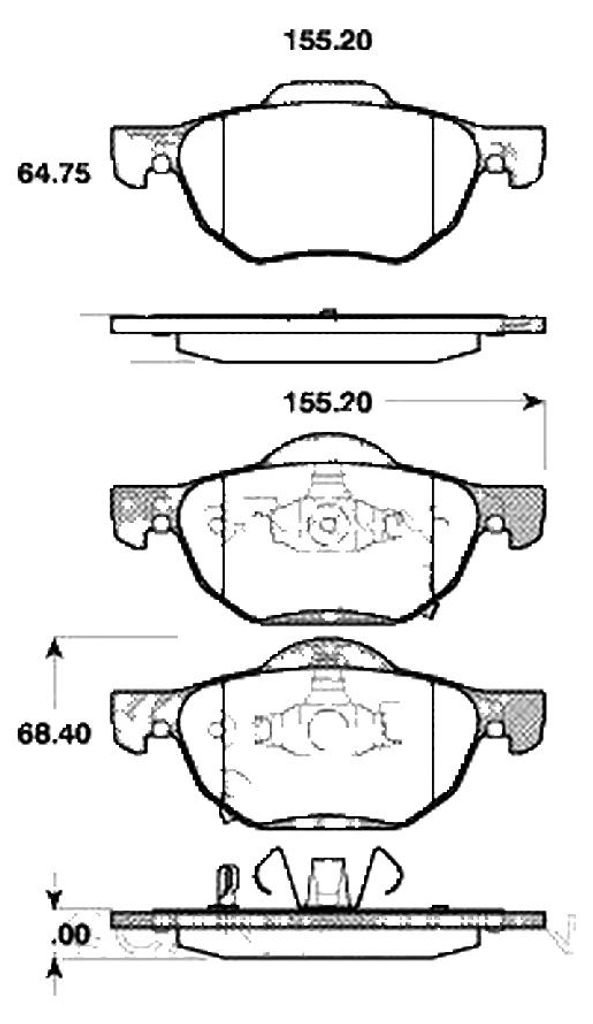 Bremsbelagsatz Scheiben 17 mm TRISCAN IAM-Expertise für u.a. HONDA ACCORD