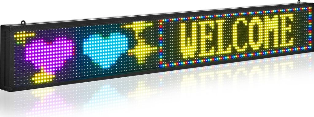 VEVOR programmierbare LED Zeichen P10 Vollfarbe flexibles Produktbild 