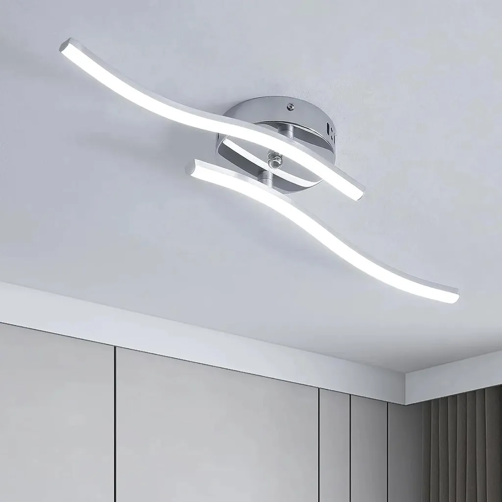 Plafonnier LED Vague 14W : Éclairage Puissant pour Pièces Sombres