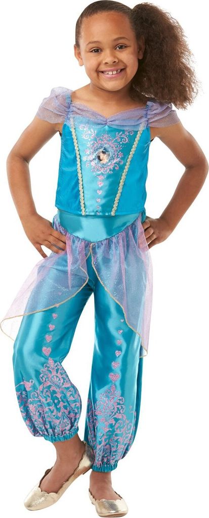 Disney Prinzessin Jasmin Glitzer Kinderkostüm Kindergröße: 104