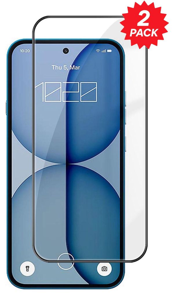 2x Full Cover Schutzglas für Nothing Phone 4a Displayschutz 9H 3D Hartglas