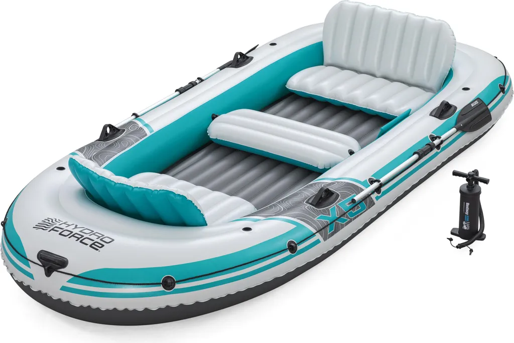 Bateau pneumatique de pêche et loisir Hydro-Force X5 avec rames