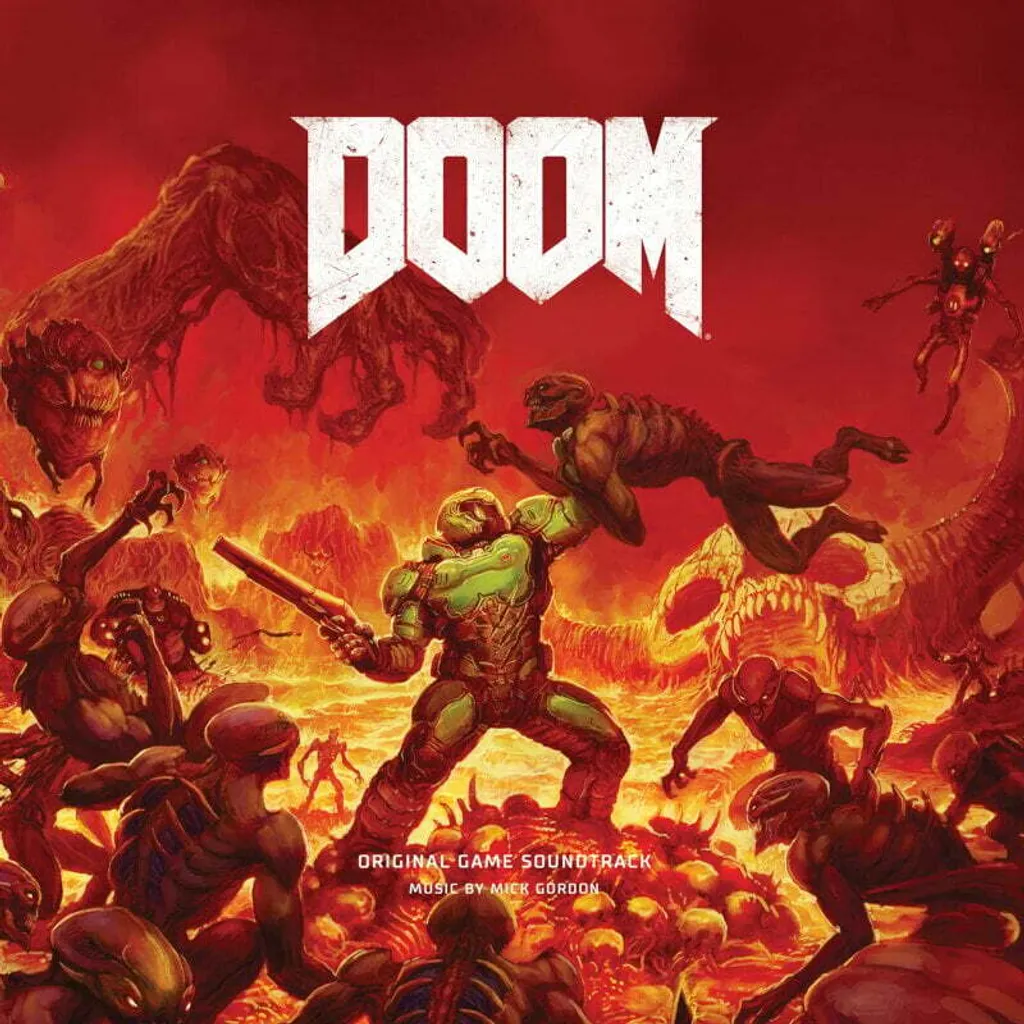 Vinyle Doom Mick Gordon Soundtrack Rouge - Double LP Qualité Audiophile
