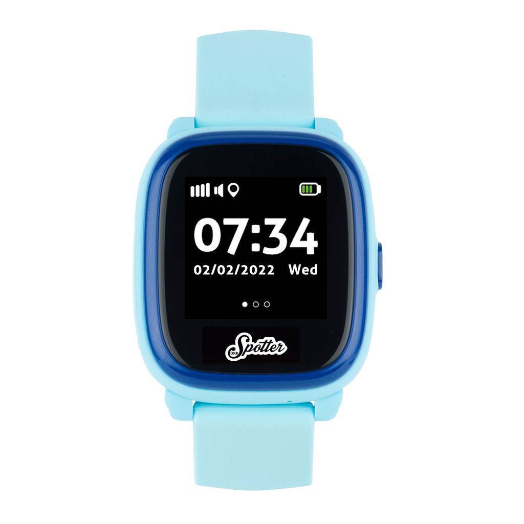Spotter GPS-Armbanduhr Kind – Blau | Inklusive Anruffunkton, ohne Abonnement
