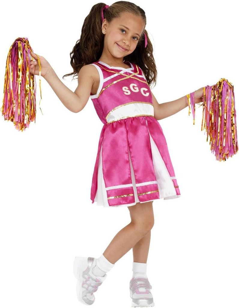 Smiffys - Kostüm-Kleid - Mädchen SM2569 (128-134) (Pink/Weiß)