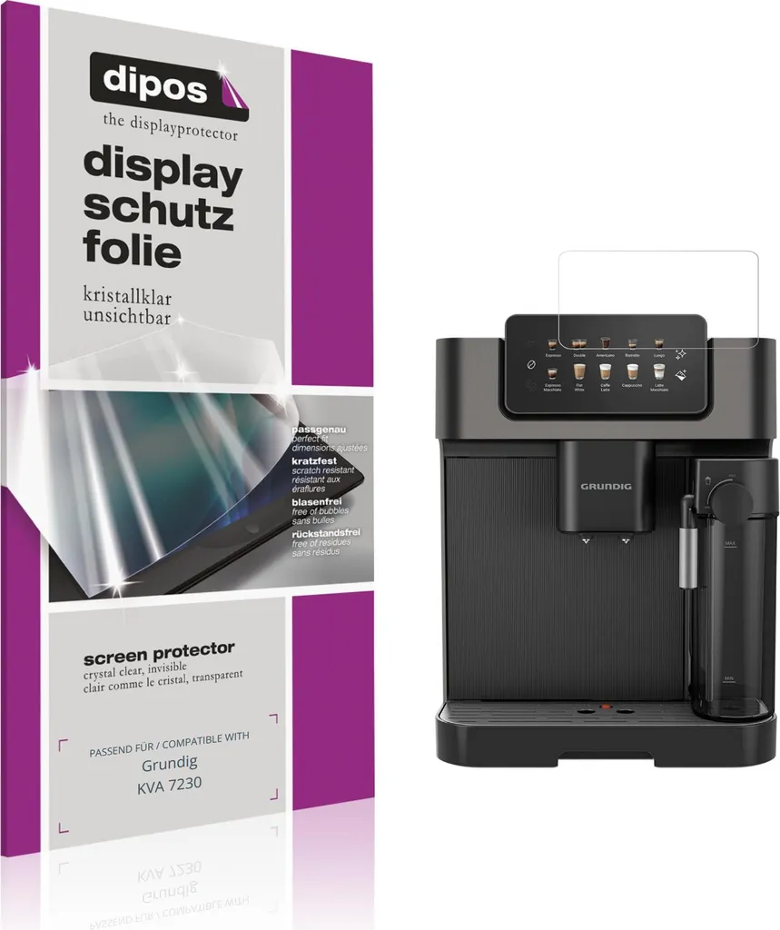 Protezione Display Grundig KVA 7230: 2x Pellicole dipos Claro Crystal