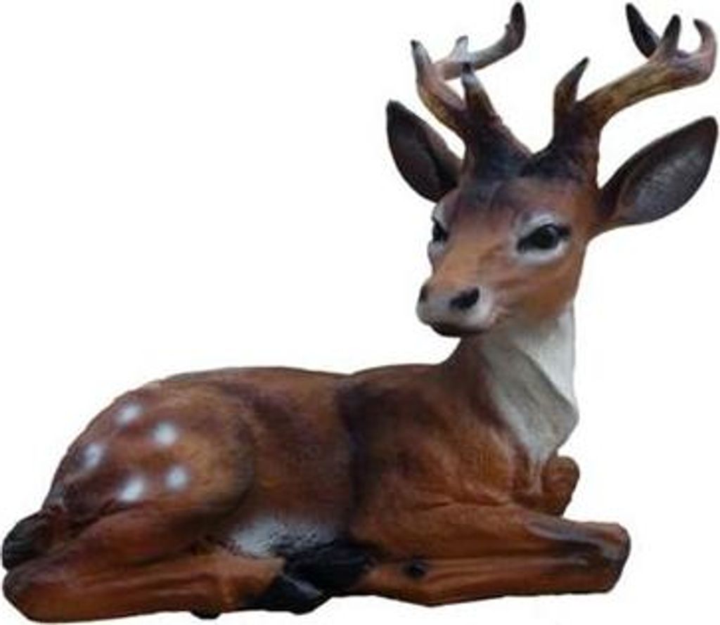 Hirsch Figur Statue Statuen Figuren Garten Deko Skulptur Dekoration 45 cm Neu