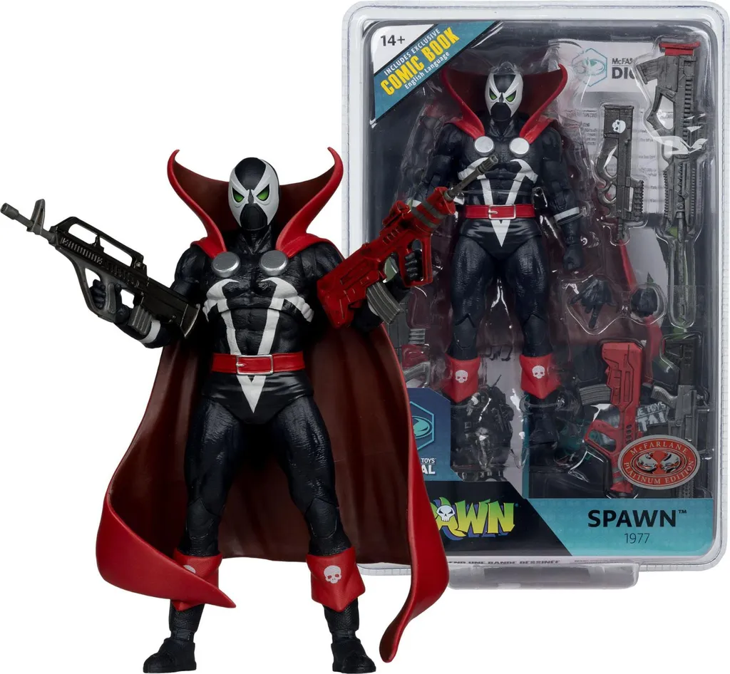 Statue Articulée Spawn avec BD de Collection - Pack Collector McFarlane