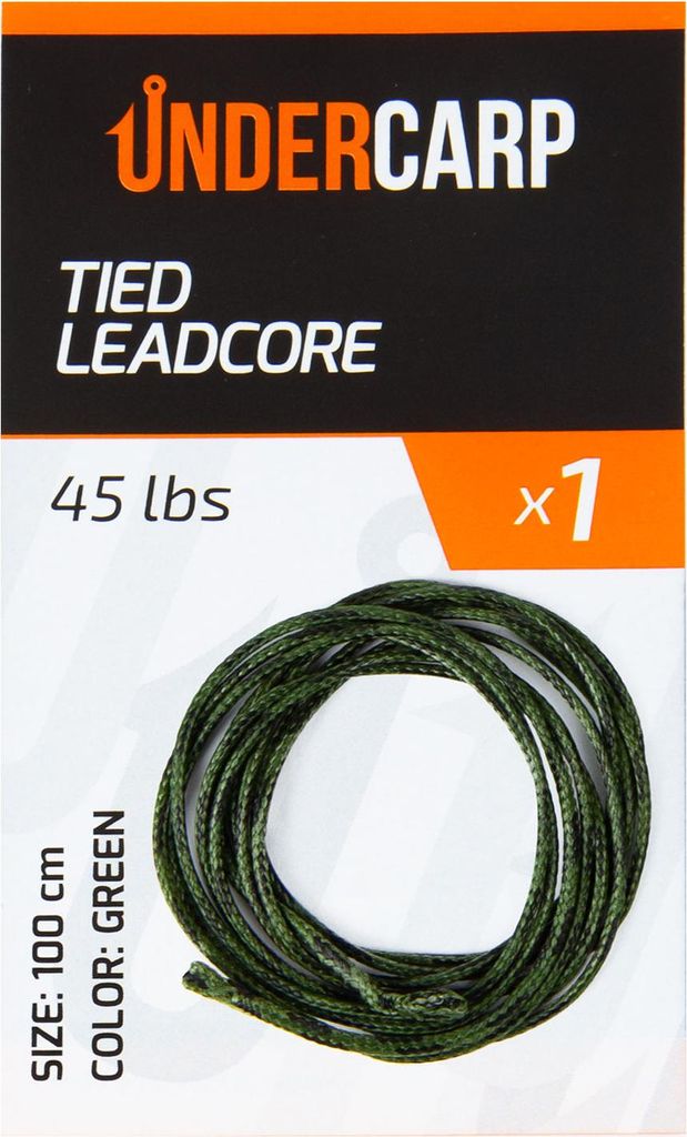 Gebundenes Leadcore 45 lbs / 100 cm grün
