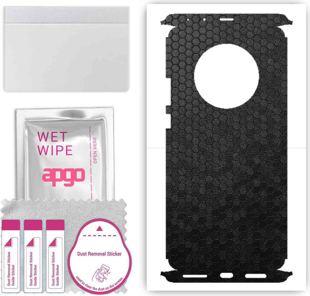 apgo Rückseite + Seiten Schutzfolie, Skin, kompatibel mit Huawei Mate 40 Pro, Hinten Displayschutzfolie aus Vinylfolie, kratzfest, einfache Montag...