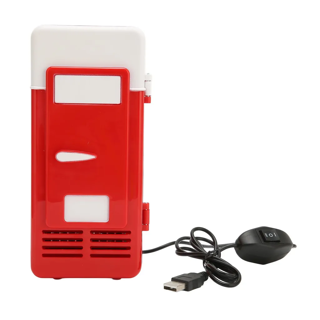 Réfrigérateur Portable USB Rouge - Glacière Électrique Voiture Compacte
