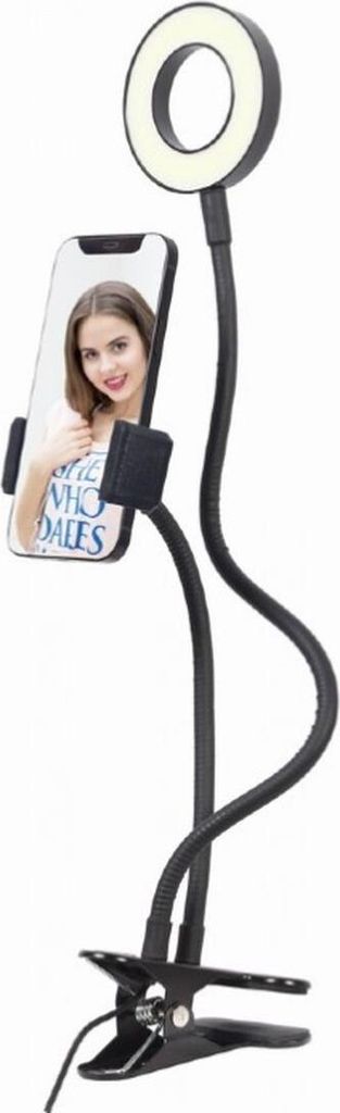 gembird Selfie-Ringlicht mit Telefonhalter Produktbild 