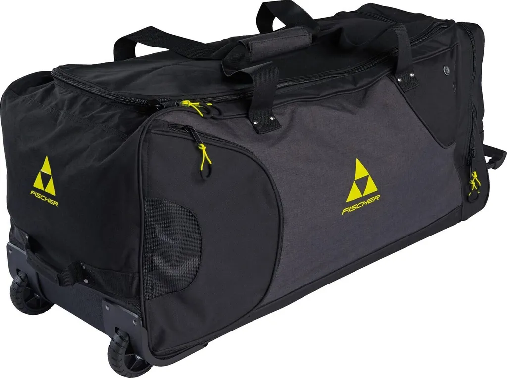 Sac Hockey à roulettes Fischer Noir et Jaune, Modèle Senior Renforcé