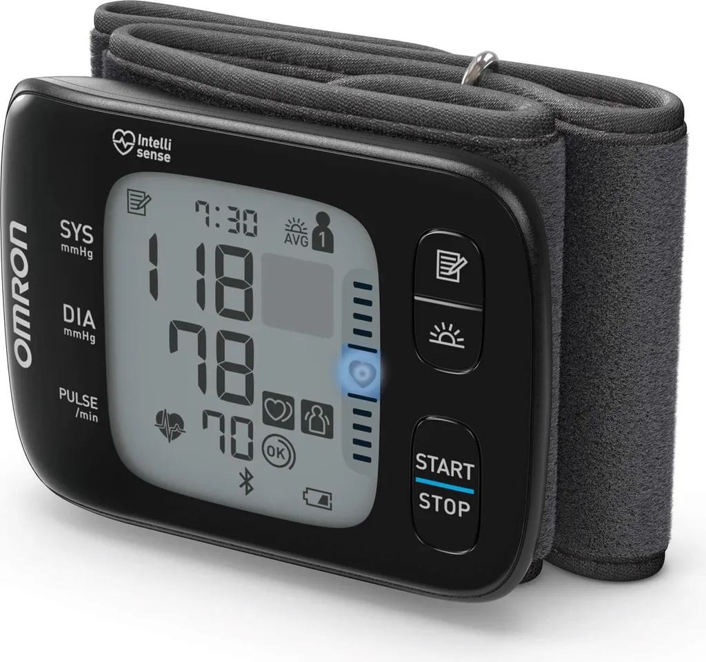 Omron RS7 Intelli IT Misuratore di Pressione da Polso Bluetooth HEM-6232T-D - 6