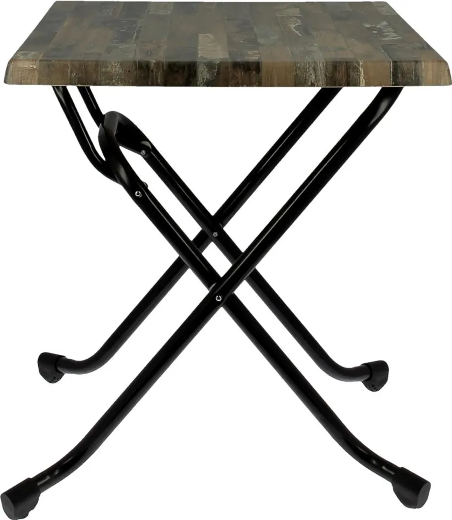 Table pliante pour petit balcon et jardin 60x60cm plateau moulé