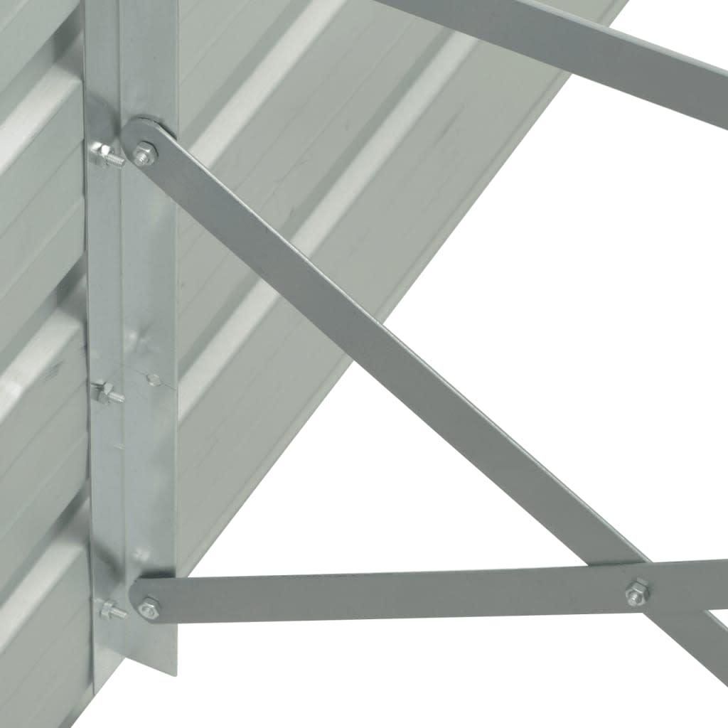 vidaXL Tuinverhoger, verzinkt staal, 400x80x45 cm, bruin Productafbeelding 