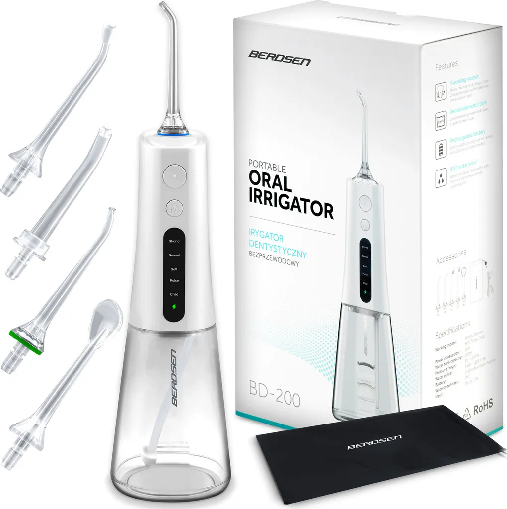 Irrigateur dentaire sans fil Berdsen BD-200 pour une hygiène optimale