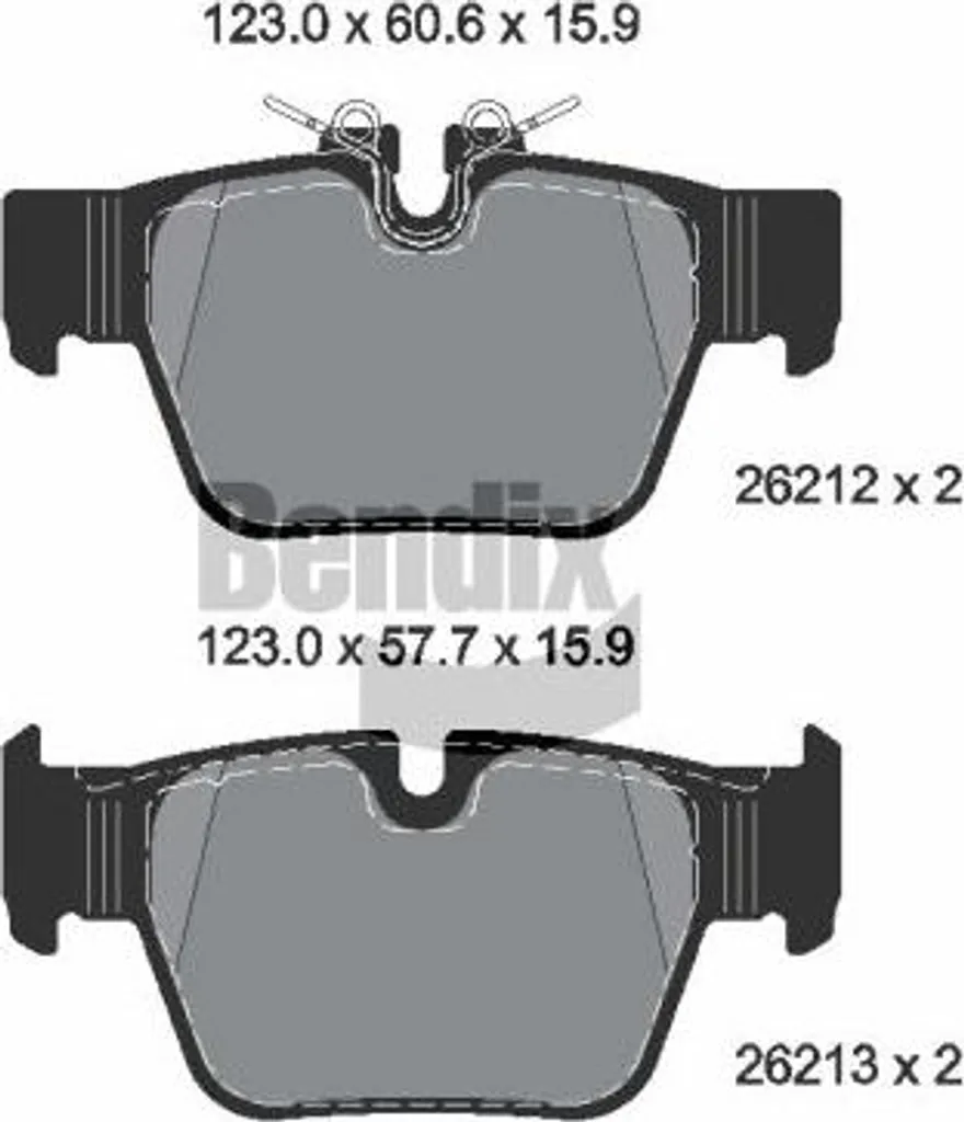 Kit plaquettes de frein BENDIX pour trajet quotidien BMW Série 1 et MINI