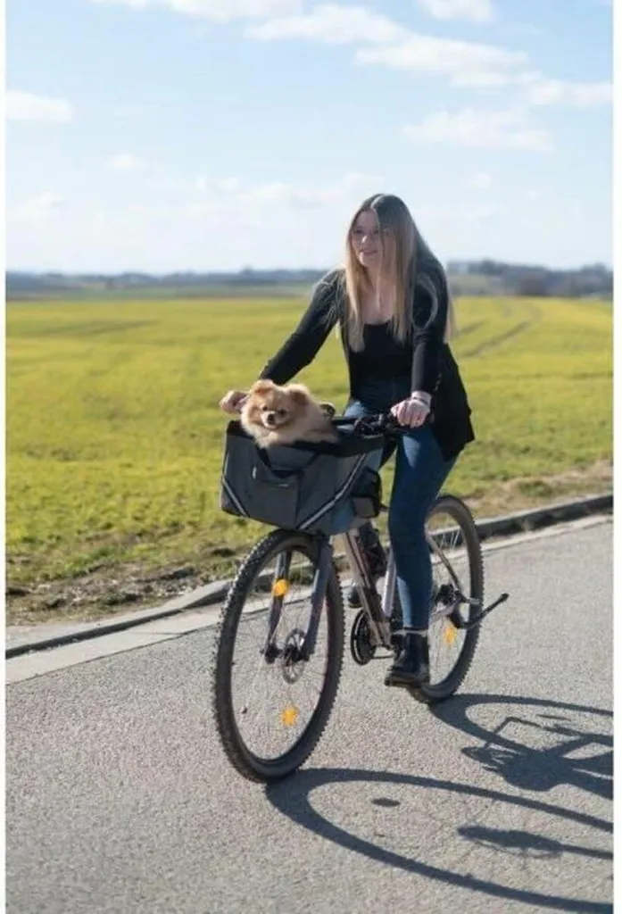 Sac de Vélo Kerbl Gris en Nylon Renforcé avec Support de Fixation Rapide - 3