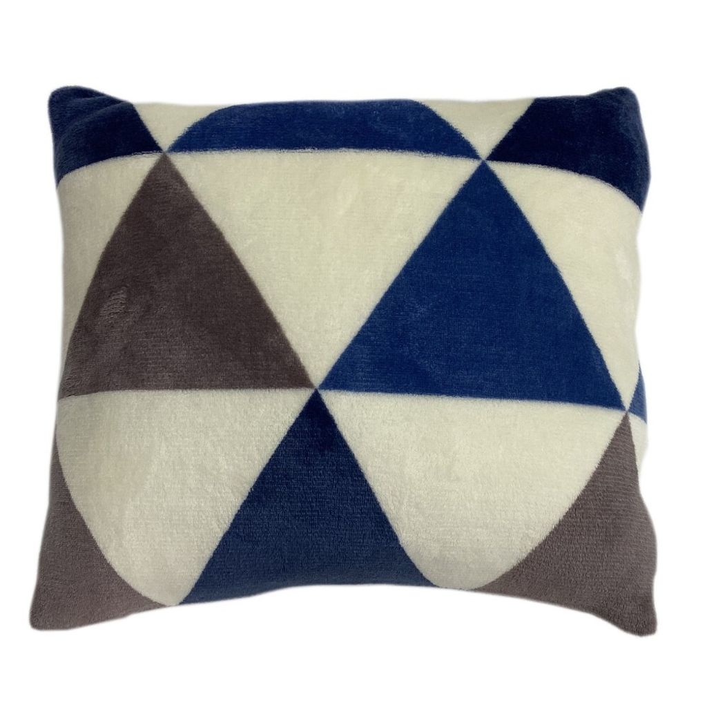 HOME ELEMENTS Kopfkissenbezug, Microfleece, 40 x 40 cm, Dreiecke
