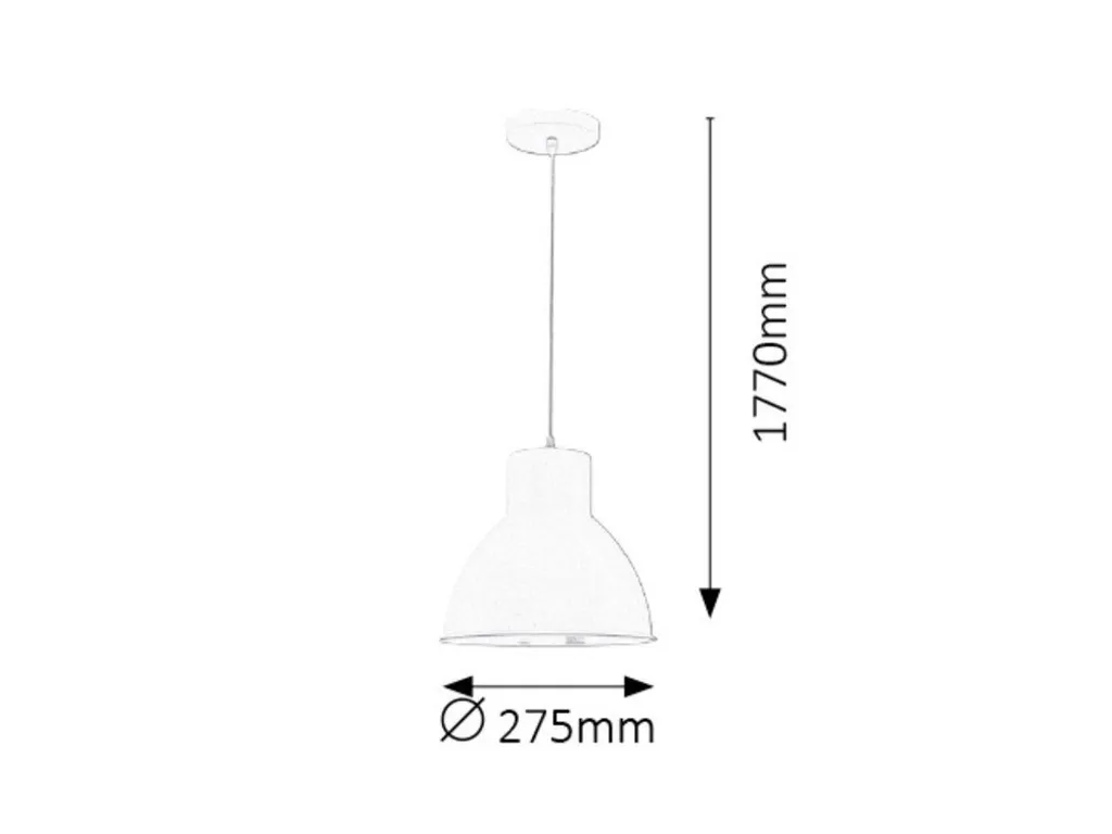 Suspension Design Blanc Industriel E27 pour Éclairage Cible Derek - 2