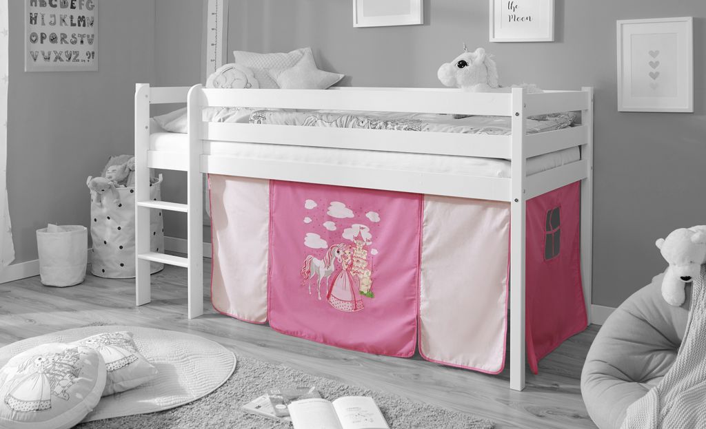 Vorhang Bettvorhang Vorhangstoff für Kinderbett Etagenbett Hochbett 3  teilig kaufen bei