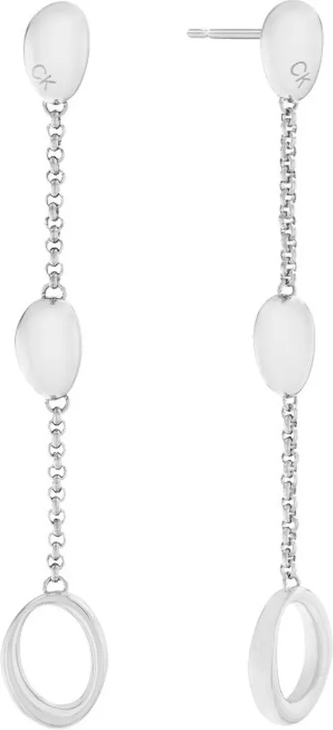 Boucles d'oreilles Calvin Klein Argentées, Accessoire Idéal de Soirée