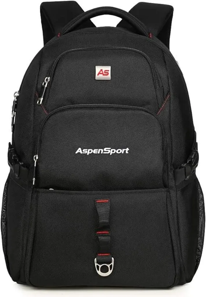 Sac à dos de Voyage 29L Noir Aspensport - Idéal Travail et Études
