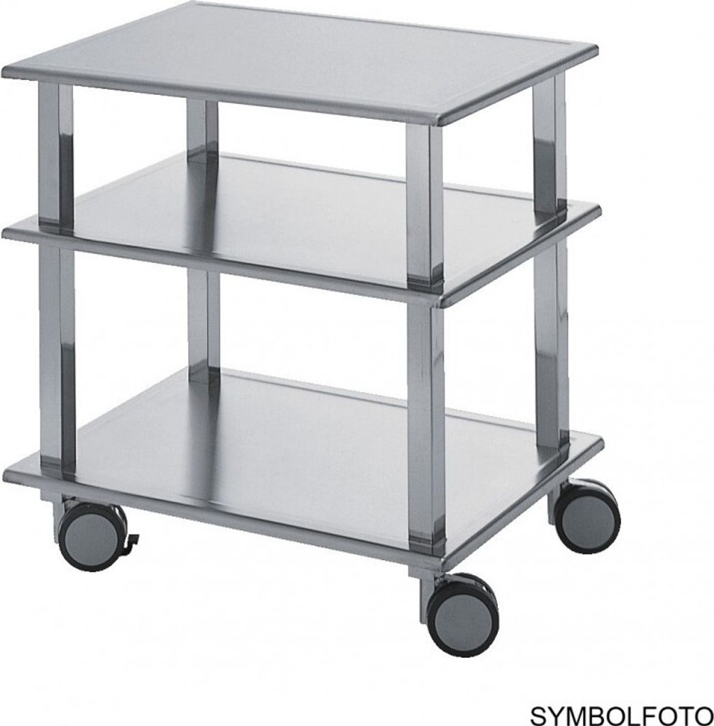 Graepel High Tech hochwertiger R.O.K. II Servierwagen aus Edelstahl poliert