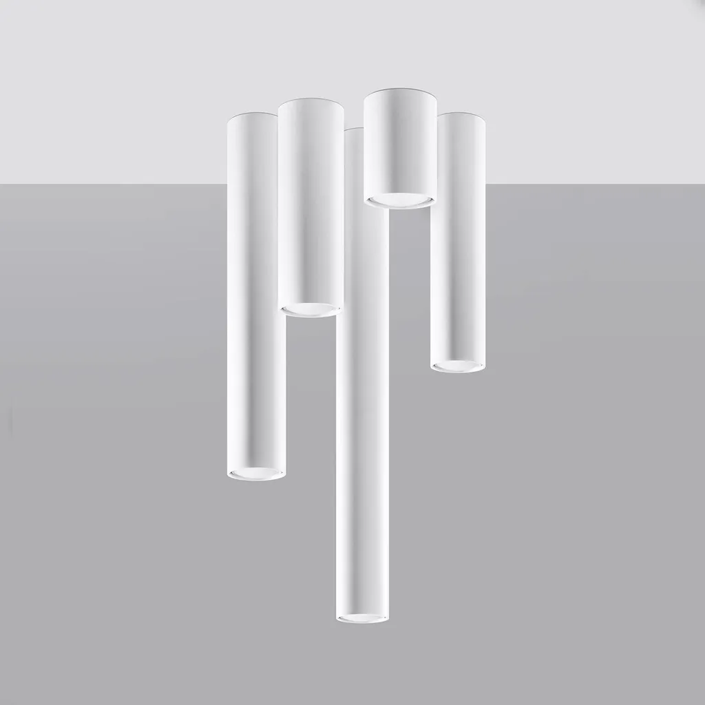 Lampada a soffitto LAGOS 40 bianco 1xGU10 10W acciaio 40x6x6cm Sollux Lighting - 6