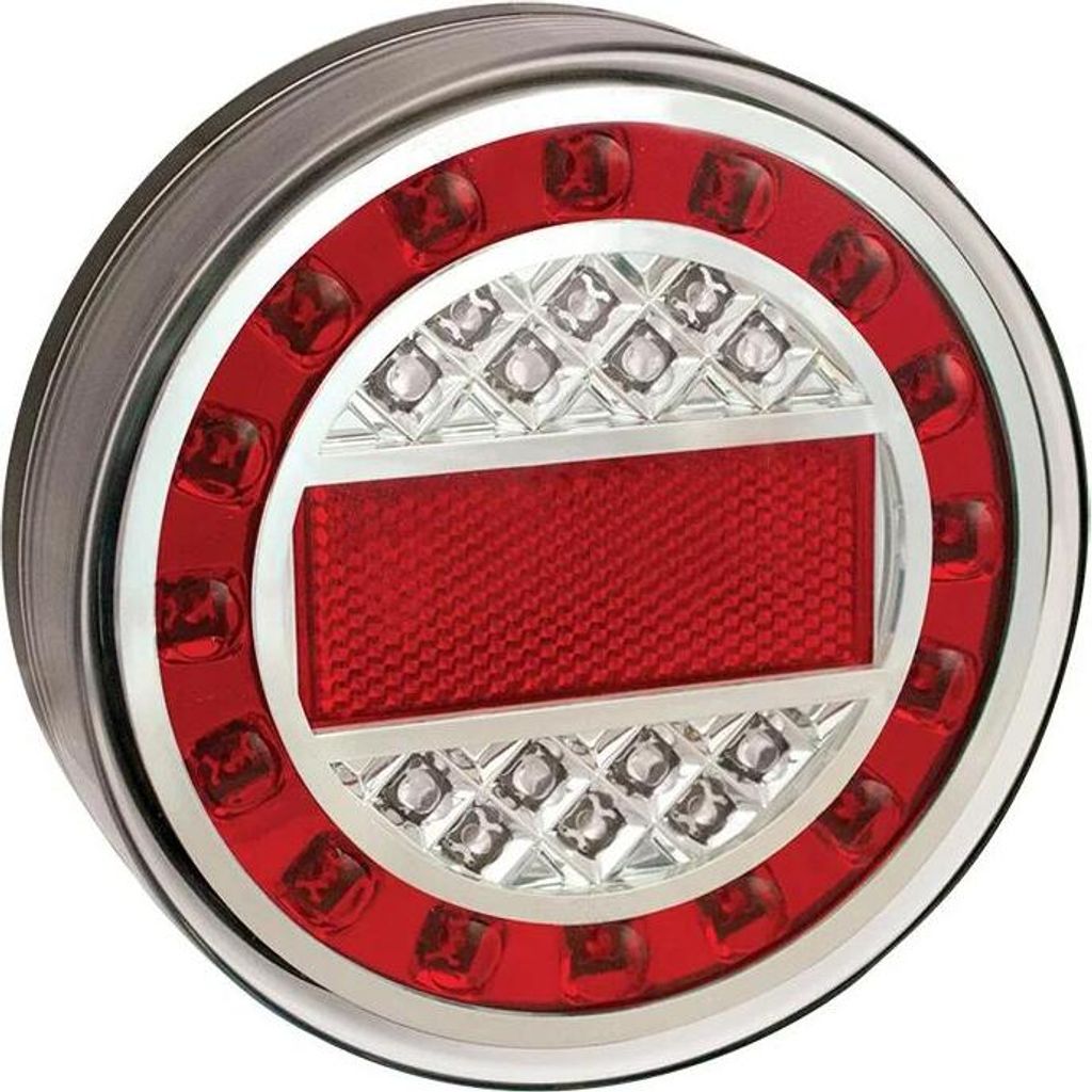 Rückleuchte 12/24V 4 Funktionen 125mm LED