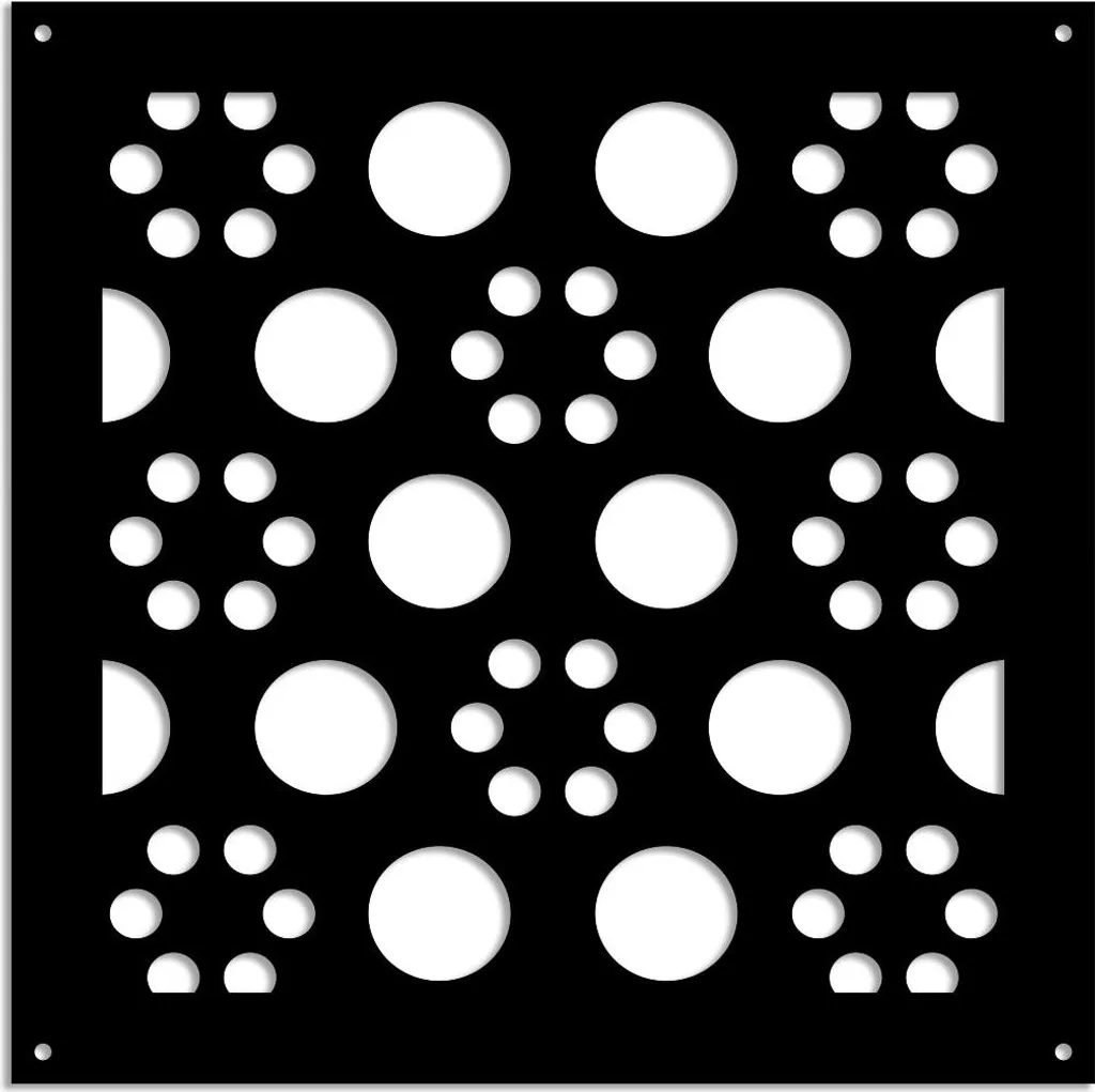 Crea la tua Oasi di Design con il Pannello POINTS Nero 73x73 PVC