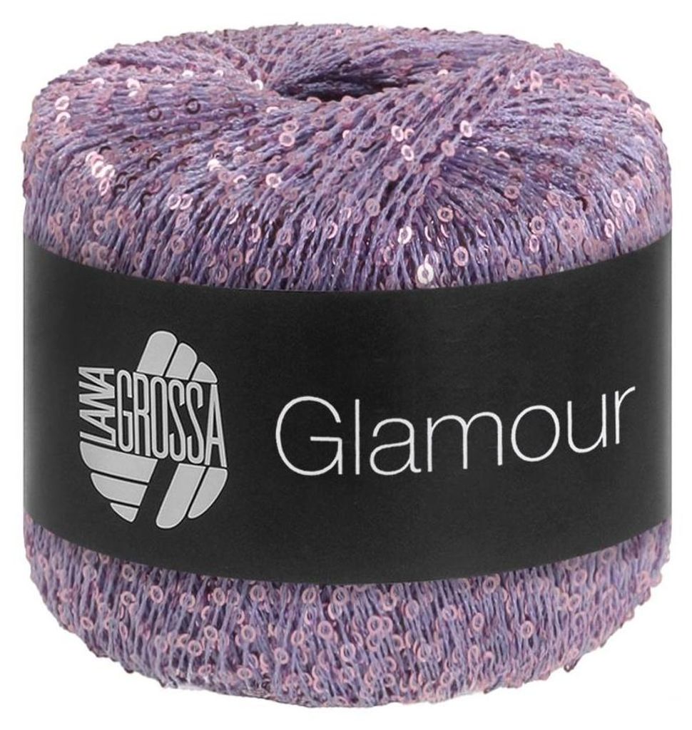 Lana Grossa GLAMOUR 25 g Beilaufgarn mit Pailletten für Produktbild 