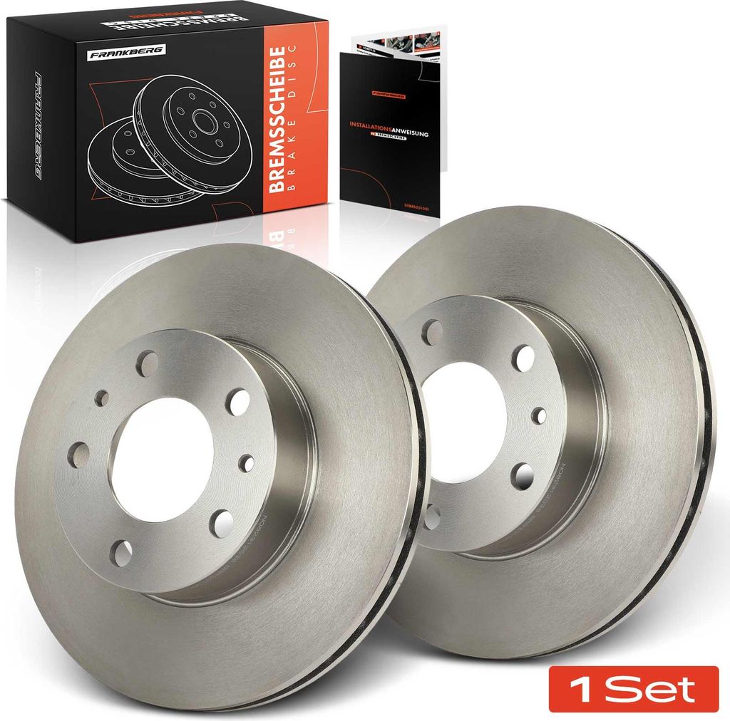 Frankberg 2x Bremsscheiben Vorderachse für Citroën Jumper Bus Kasten Fiat Ducato Panorama Peugeot Boxer