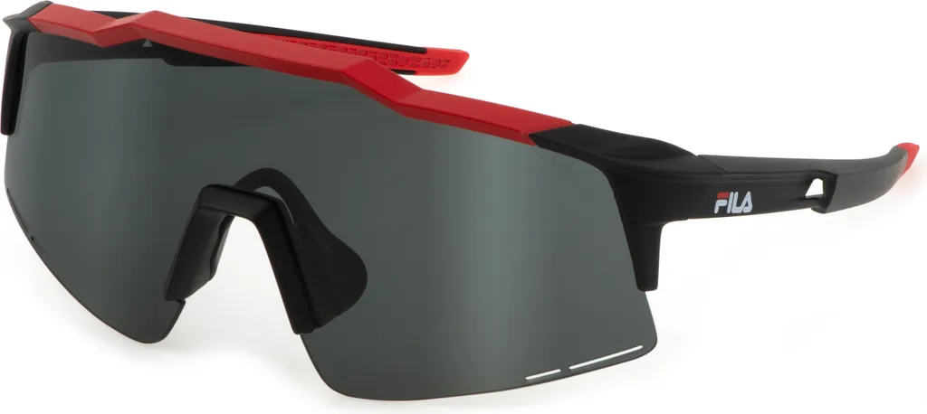 Lunettes de soleil masque Fila SFI516 Rouge Métallisé pour un look sport