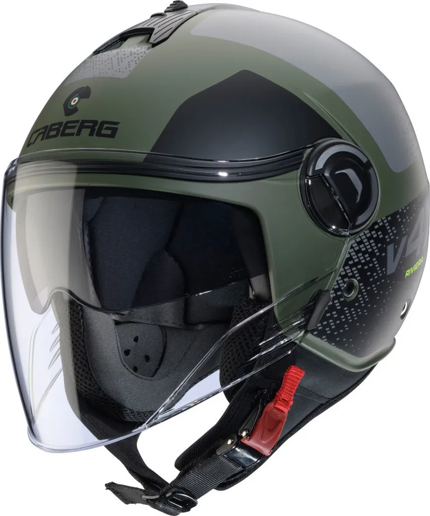 Casque Moto Jet Caberg Riviera V4X Alpha Idéal pour Scooter et Trajet