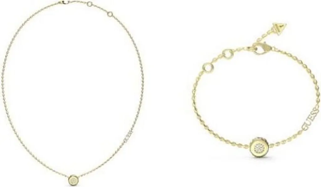 Set Bijoux Guess Doré : Ne Noircit Pas, Idéal Peaux Sensibles, Chic