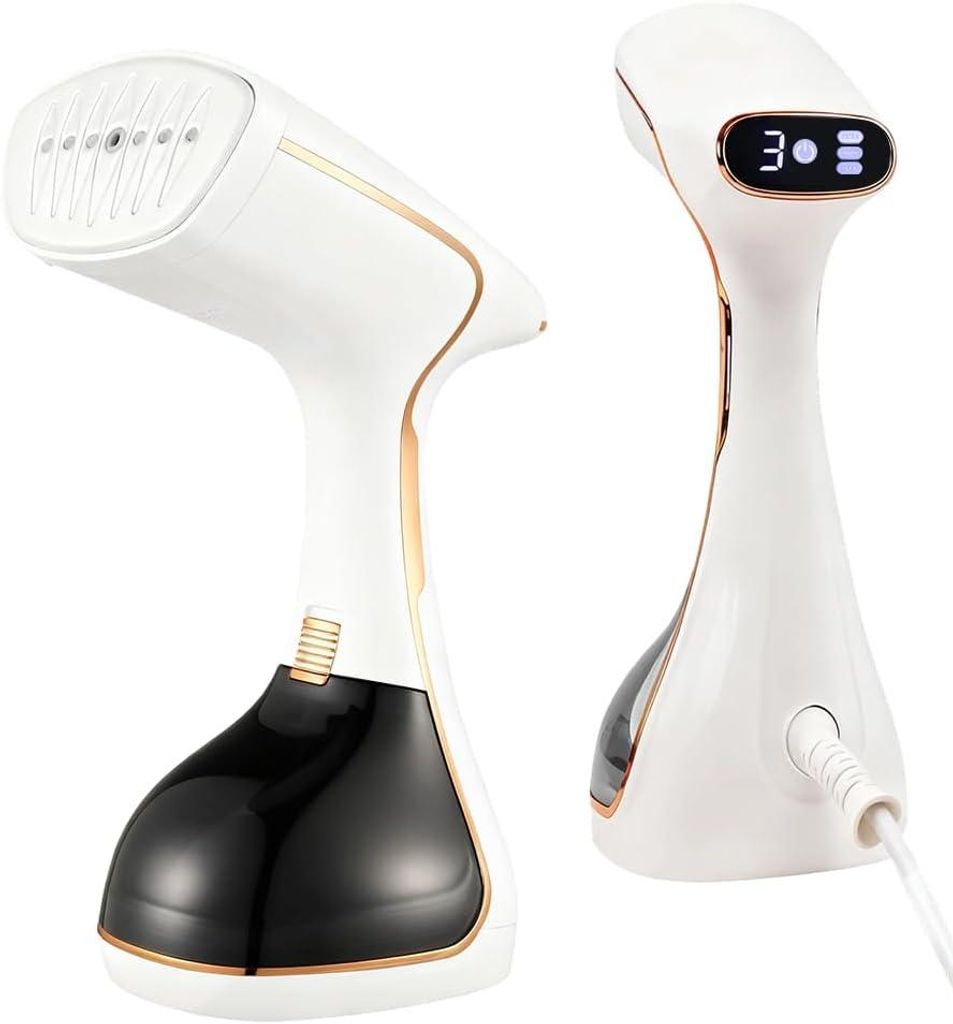 Steamer Dampfglätter 1800W mit 320ml Tank, tragbarer Steam Iron mit LED-Anzeige, 3 Dampfstufen, 20s Aufheizen, 20–25g/min für Zuhause, Büro & ...