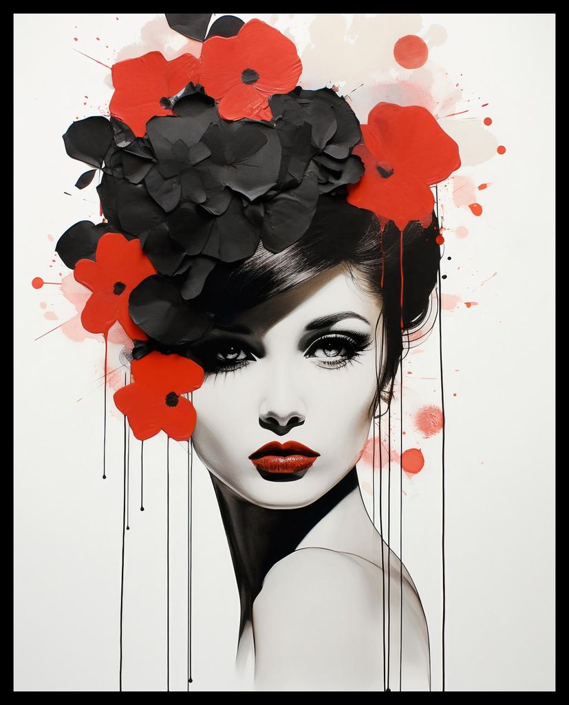 Plakat 40x50cm Blumenleidenschaft