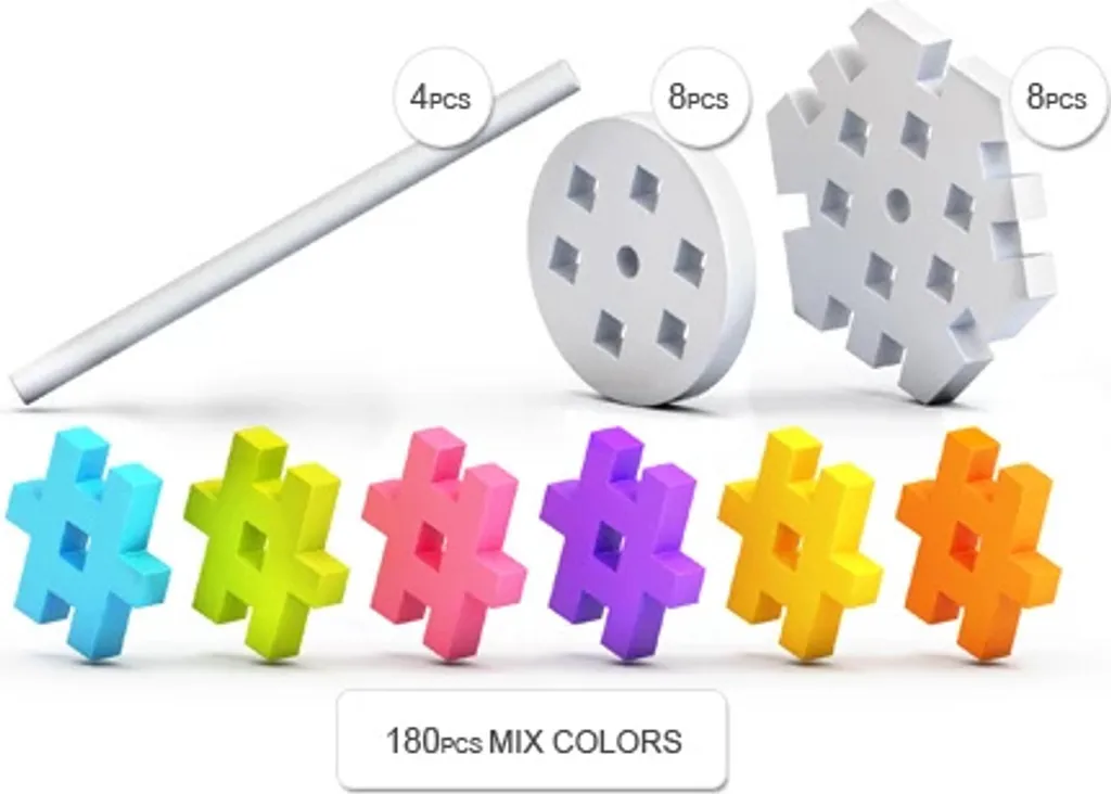 Jeu de Briques de Construction Meli Basic 200dlg pour la Maison - 36