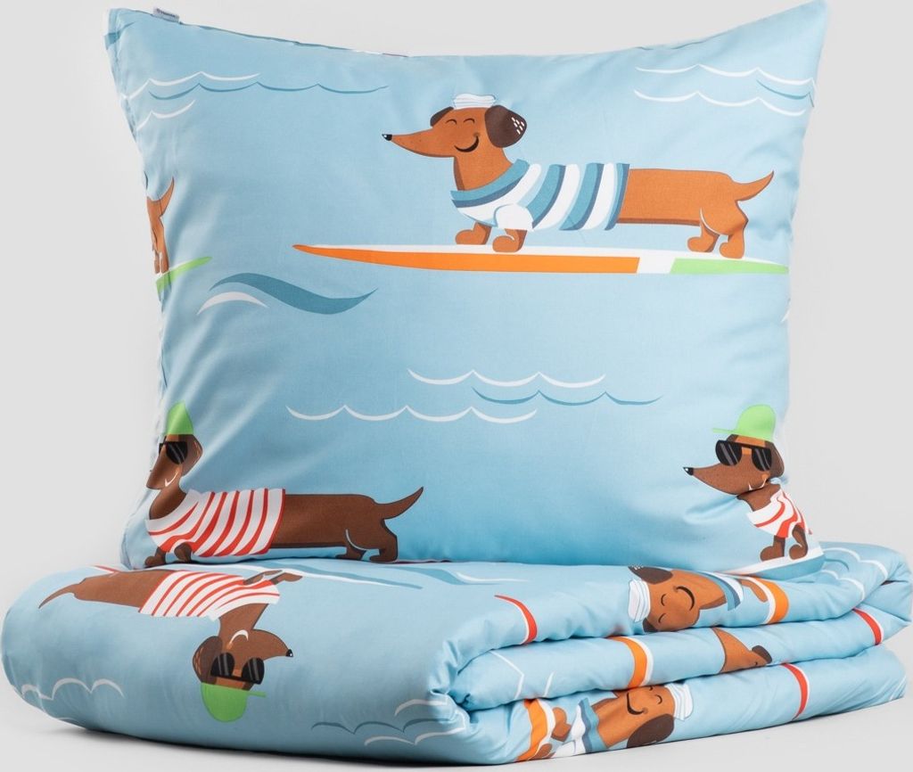 HOMLA Pościel LONGO z mikrofibry w jamniki 140x200 + Zdjęcie produktu 
